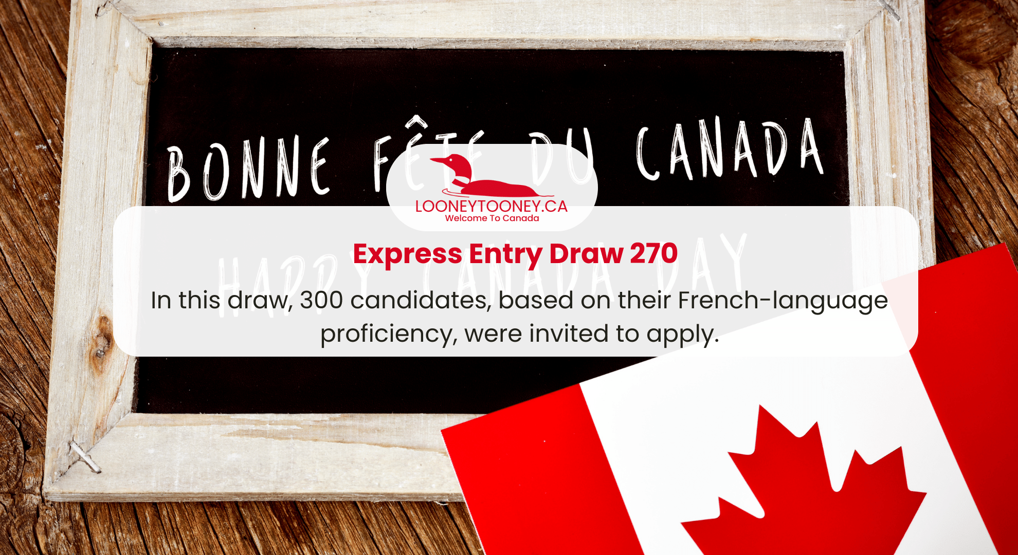 Express Entry Draw 270- Check Details here - LooneyTooney