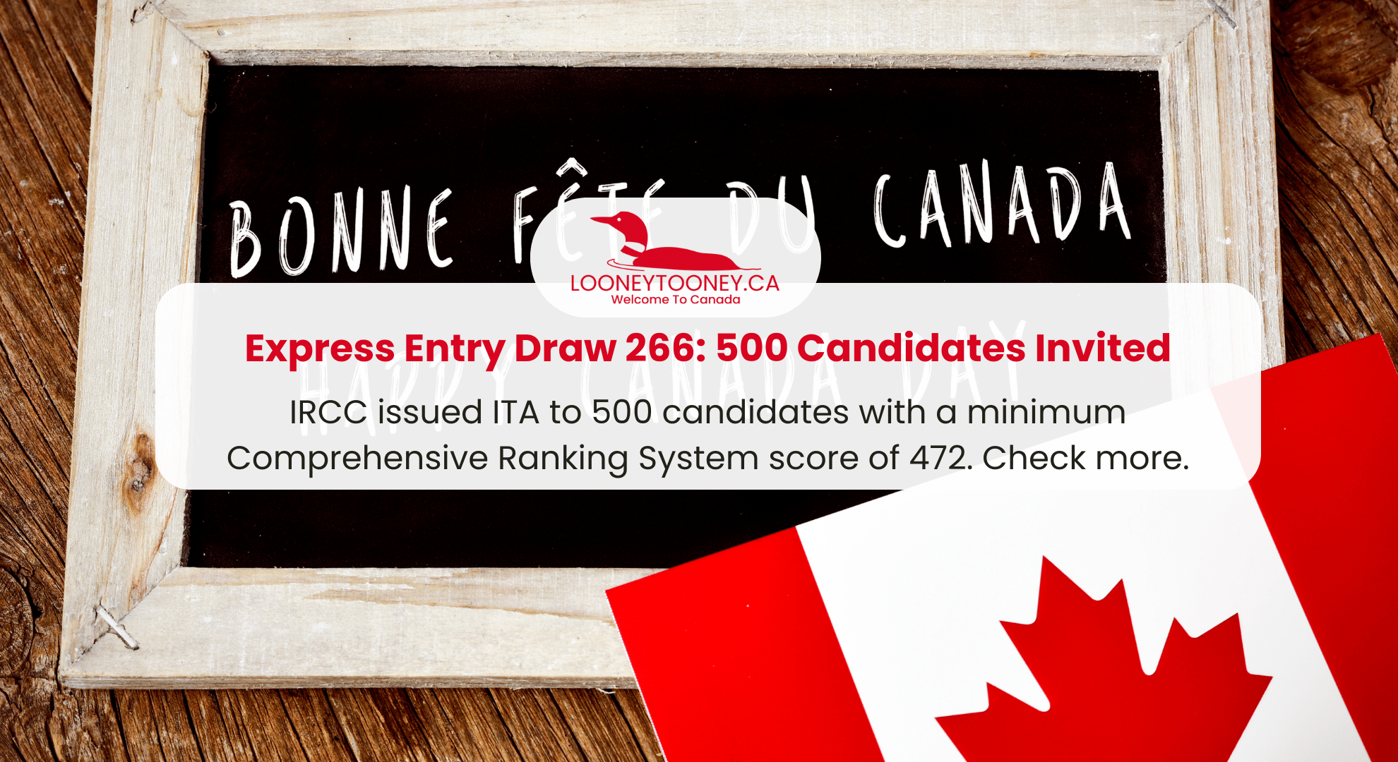 Express Entry Draw 266: 500 Invited for the draw and more.