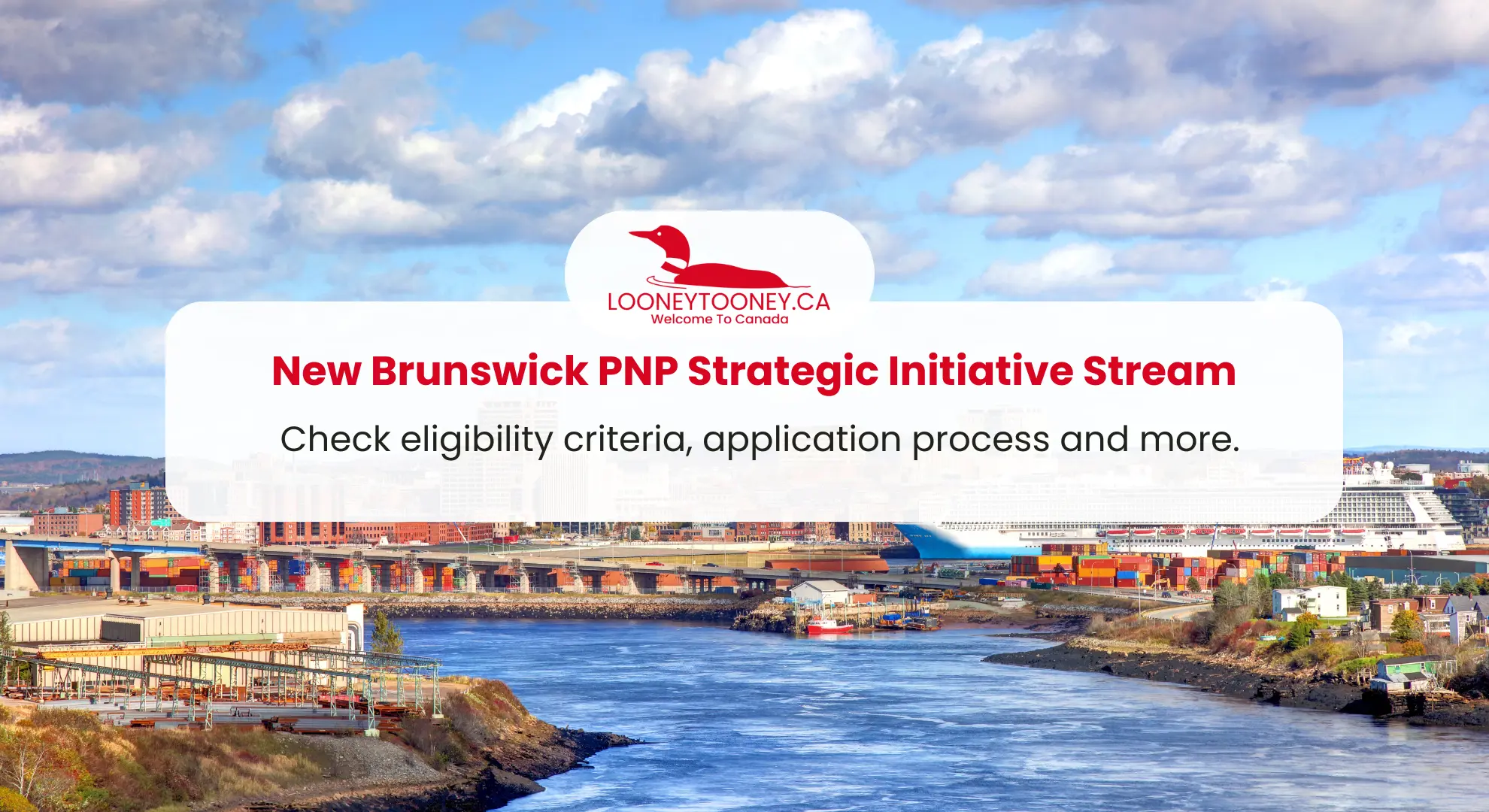 New Brunswick PNP Strategic Initiative Stream LooneyTooney